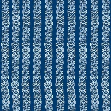 Vector seamless blue  ethnic pattern Stock Illustration