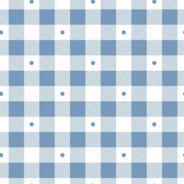 Vector seamless blue knitted pattern. Textile cage Stock Illustration