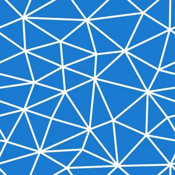 Vector seamless blue polygonal pattern. Modern vibrant design. Abstract endless Illustrazione stock