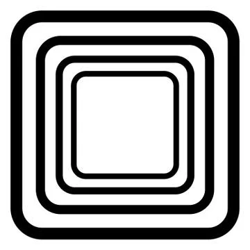 Vector seamless blue rounded rectangle pattern. endless texture black and white 스톡 일러스트