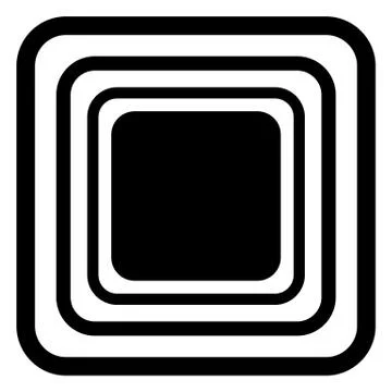 Vector seamless blue rounded rectangle pattern. endless texture black and white 스톡 일러스트