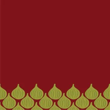 Vector seamless border with figs. Stock Illustration