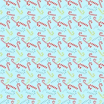 Vector seamless candy cane,Christmas and new year pattern Stock Illustration