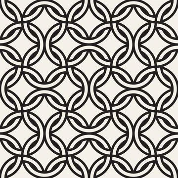 Vector seamless chain pattern. Interweaving thin lines abstract background. G Stock Illustration