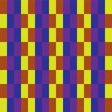 Vector seamless chess pattern with colorful squares  Stock-Illustration