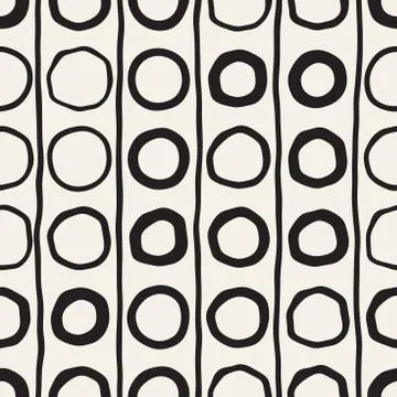 Vector Seamless Childlike Pattern. Abstract Background With Brush Lines. Hand Illustrazione stock