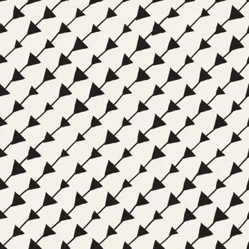 Vector Seamless Childlike Pattern. Abstract Background With Brush Lines. Hand Illustrazione stock