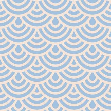 Vector seamless Chinese geometric abstract patterns. Vector of seamless wav.. 스톡 일러스트