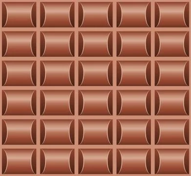 Vector seamless chocolate bar background Illustrazione stock
