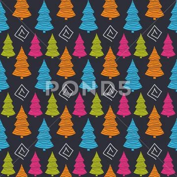 Vector seamless Christmas pattern Illustration