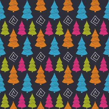 Vector seamless Christmas pattern Vector seamless Christmas, New Year s pa... Stock Photos