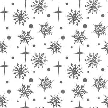 Vector seamless Christmas winter pattern for children Stock Illustration