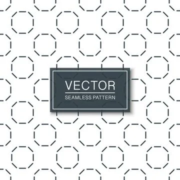 Vector seamless circles pattern. Black and white endless striped texture 스톡 일러스트