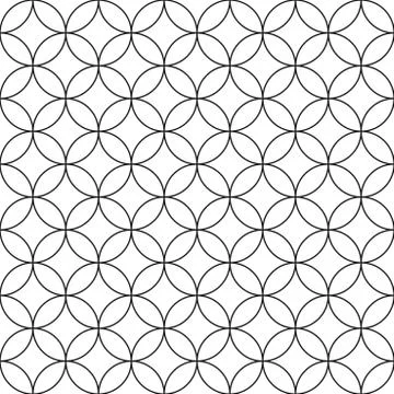 Vector seamless circles pattern - simple ornamental background Иллюстрация