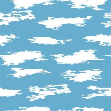 Vector seamless clouds in the sky pattern イラスト素材