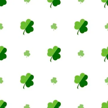 Vector seamless clover pattern Stock-Illustration