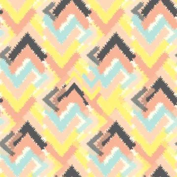Vector seamless colorful ethnic pattern with arrows, Tribal ornament. Ethnic Illustrazione stock