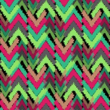 Vector seamless colorful ethnic pattern with arrows, Tribal ornament. Ethnic Stock Illustration