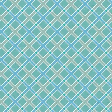 Vector seamless colorful linear rhombus geometric pattern. Stockillustratie