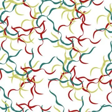 Vector Seamless Colorful Overlapping Color Lines Pattern Background Stock Illustration