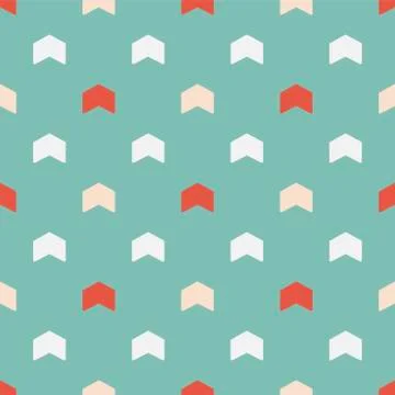 Vector seamless colorful pattern - childish arrow design. Christmas decorative Stockillustratie