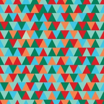 Vector Seamless colorful triangle pattern. Geometric abstract texture. Green 스톡 일러스트