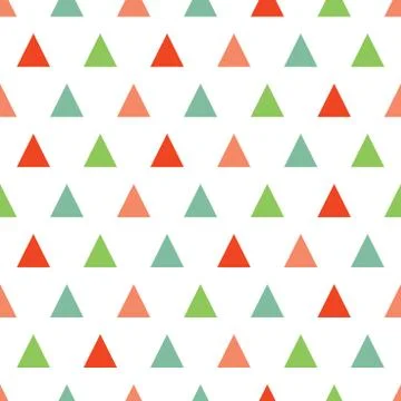 Vector Seamless colorful triangle pattern. Geometric abstract texture. Green Illustrazione stock