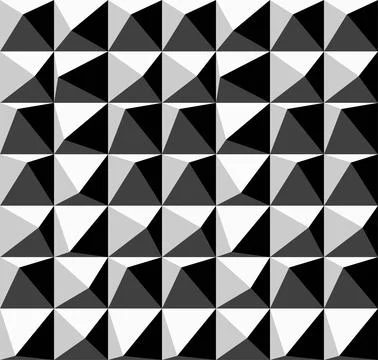 Vector seamless creative geometric pattern. Repeatable black background Illustrazione stock