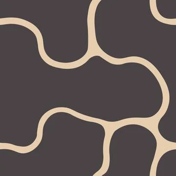 Vector seamless creative pattern with abstract shapes. Drawing trendy endless Illustrazione stock