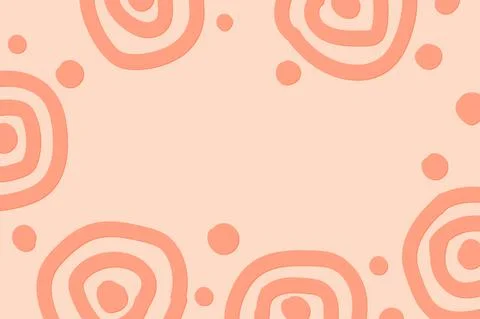 Vector seamless creative pattern with hand-drawn abstract circles and lines イラスト素材