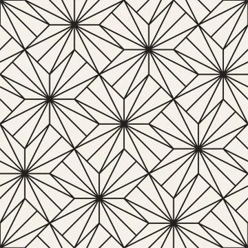 Vector seamless cross tiling pattern. Modern stylish geometric lattice textur Stock Illustration