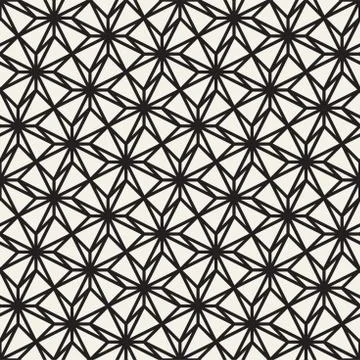 Vector seamless cross tiling pattern. Modern stylish geometric lattice textur イラスト素材