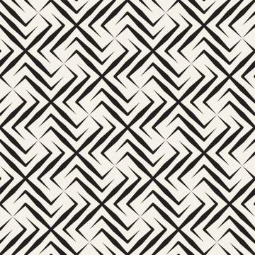 Vector seamless cross tiling pattern. Modern stylish geometric lattice textur Stock-Illustration