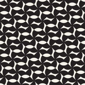 Vector seamless cross tiling pattern. Modern stylish geometric lattice textur イラスト素材