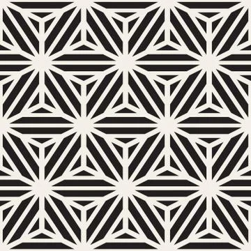 Vector Seamless Cube Shape Stripe Lines Geometric Pattern Illustrazione stock