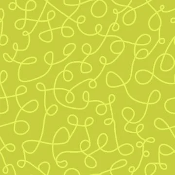 Vector seamless curve pattern - hand drawn design, doodle style. Drawing Illustrazione stock