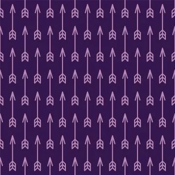 Vector seamless cute pattern of arrows. Colored stylish background Stock Illustration