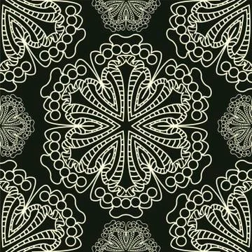 Vector. Seamless damask pattern Illustrazione stock