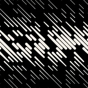 Vector Seamless Dash Diagonal Parallel Line Halfton Pattern Illustrazione stock