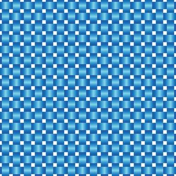 Vector seamless decorative pattern of braided ribbons. White texture. Stock Illustration