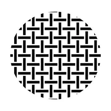 Vector seamless decorative pattern of intersecting fabric braided cords Stockillustratie