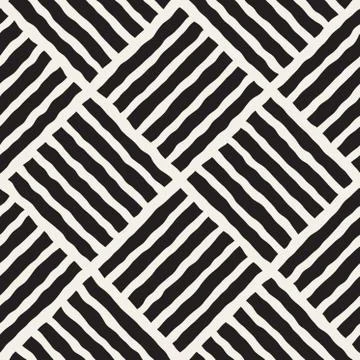 Vector Seamless Diagonal Lines Grid Pattern Stock Illustration