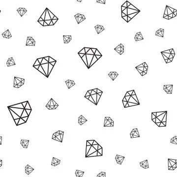 Vector seamless diamonds pattern. Illustrazione stock