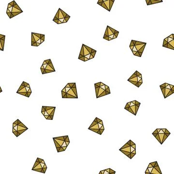 Vector seamless diamonds pattern. Stock Illustration