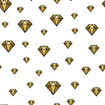 Vector seamless diamonds pattern. Stock Illustration