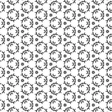 Vector seamless doodles on a white background, Stock Illustration