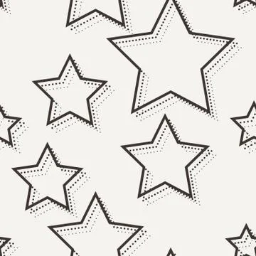 Vector seamless dotted and lined pattern Illustrazione stock