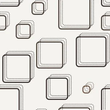 Vector seamless dotted and lined pattern Stockillustratie