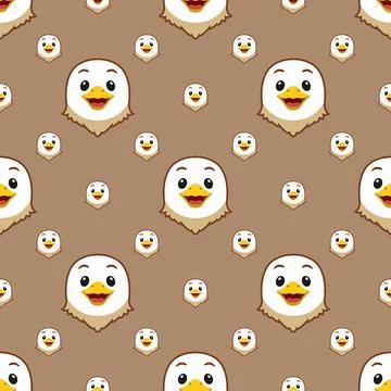 Vector seamless eagle pattern Stock Illustration
