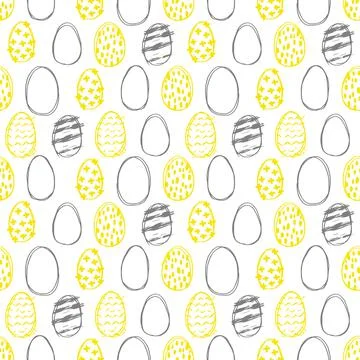 Vector seamless Easter pattern. Stockillustratie